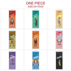 One piece anime wallscroll 25*70cm price for 5 pcs