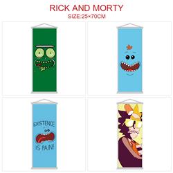 Rick and Morty anime wallscroll 25*70cm price for 5 pcs