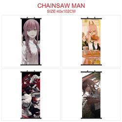chainsaw man anime wallscroll 40*120cm