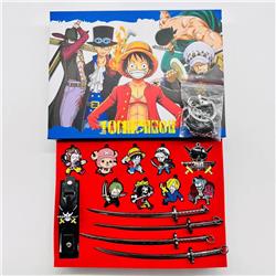 One piece anime keychain，price for a set