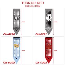 Turning Red anime flag 40*145cm