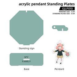 SPY×FAMILY anime acrylic pendant Standing Plates
