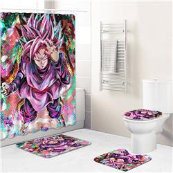 Dragon Ball anime shower curtain price for a set of 4 pcs