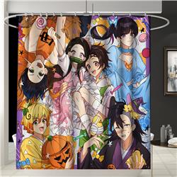 demon slayer kimets anime shower curtain 150*200cm