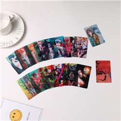 chainsaw man anime PVC card price for a set of 16 pcs 8.5*5.4cm