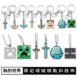Minecraft anime keychain