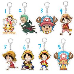 One piece anime keychain