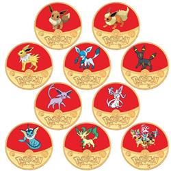 Pokemon anime Coin badge price for a set of 10pcs