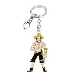 One piece anime keychain