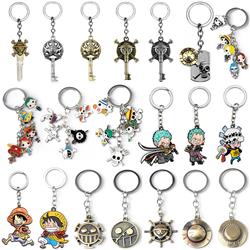 One piece anime keychain