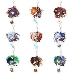 Genshin Impact anime keychain