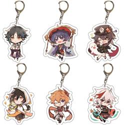 Genshin Impact anime keychain