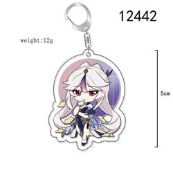 Genshin Impact anime keychain