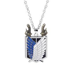 Attack On Titan anime necklace