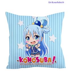 KonoSuba anime square full-color pillow cushion 45*45cm