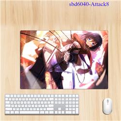 Attack On Titan anime desk mat 600X400x3mm