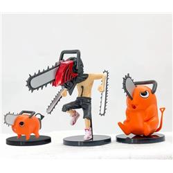 chainsaw man anime figure 3-11cm price for a set of 3 pcs