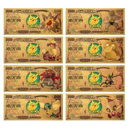 Pokemon anime Commemorative bank notes price for a set of 8pcs