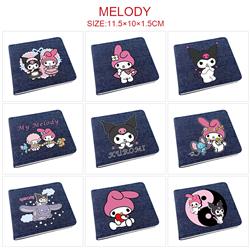 Kuromi anime wallet 11.5*10*1.5cm