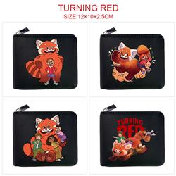 Turning Red anime wallet 12*10*2.5cm