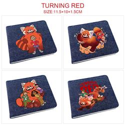 Turning Red anime wallet 11.5*10*1.5cm