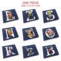 One piece anime wallet 11.5*10*1.5cm