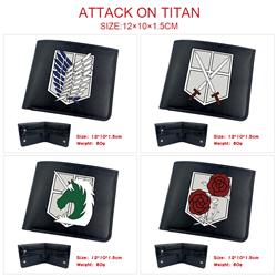 Attack On Titan anime wallet 12*10*1.5cm