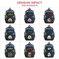 Genshin Impact anime Backpack bag