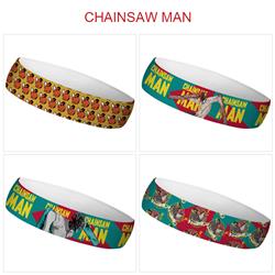 chainsaw man anime sweatband