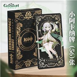 Genshin Impact anime Tarot Card 56 pcs a set