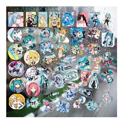 Hatsune Miku anime 3D sticker price for a set of 50 pcs