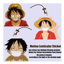 One piece anime 3D sticker 140*100 mm