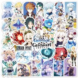 Genshin Impact anime waterproof stickers (50pcs a set)