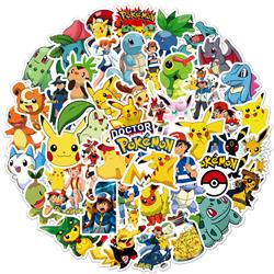 Pokemon anime waterproof stickers (50pcs a set)