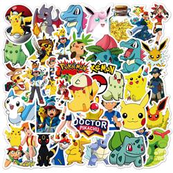 Pokemon anime waterproof stickers (50pcs a set)