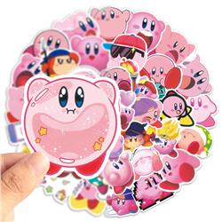 Kirby anime waterproof stickers (52pcs a set)