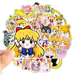 Sailor Moon Crystal anime waterproof stickers (50pcs a set)
