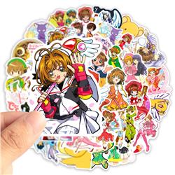 Card Captor Sakura anime waterproof stickers (50pcs a set)