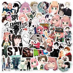 SPY×FAMILY anime waterproof stickers (50pcs a set)