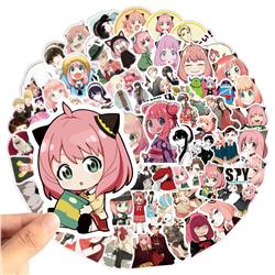 SPY×FAMILY anime waterproof stickers (100pcs a set)