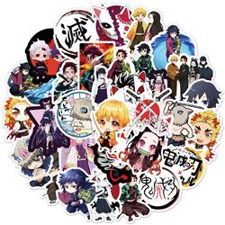 demon slayer kimets anime waterproof stickers (50pcs a set)