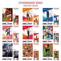 chainsaw man anime door curtain 85*120cm