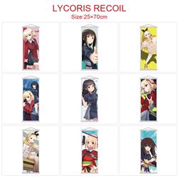 Lycoris Recoil  anime wallscroll 25*70cm price for 5 pcs