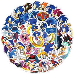 Sonic anime waterproof stickers (55pcs a set)