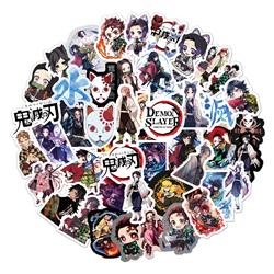 demon slayer kimets anime waterproof stickers (50pcs a set)