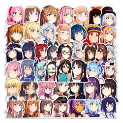 anime waterproof stickers (50pcs a set)