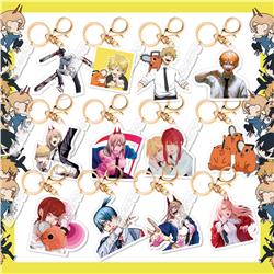 chainsaw man anime keychain