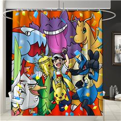 Pokemon anime shower curtain 150*200cm