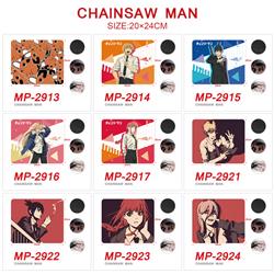 chainsaw man anime Mouse pad 20*24cm price for a set of 5 pcs