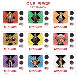 One piece anime Mouse pad 20*24cm price for a set of 5 pcs